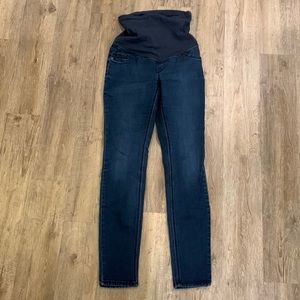INDIGO BLUE maternity skinny, blue jeans, size long, medium